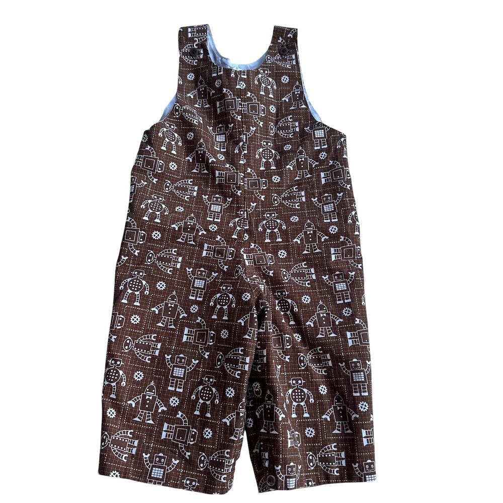 Jack & Teddy Robot Print Sleeveless Longall - Excellent!